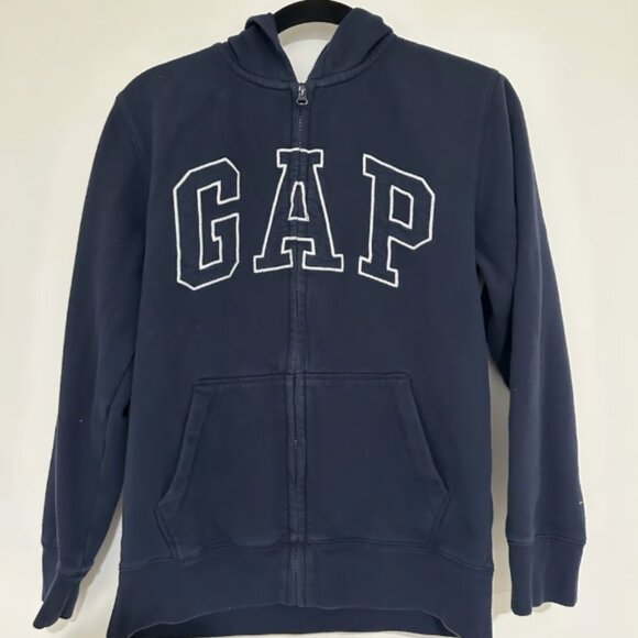 Navy Gap Hoodie Zip Up - Picture 1 of 2